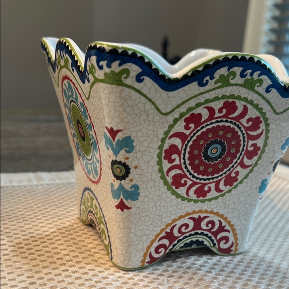 222 Fifth Multicolor Ceramic Planter - Picture 6 of 16
